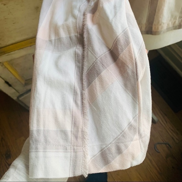 10 CROSBY DEREK LAM Cropped Pink Plaid Shirt - Picture 9 of 11